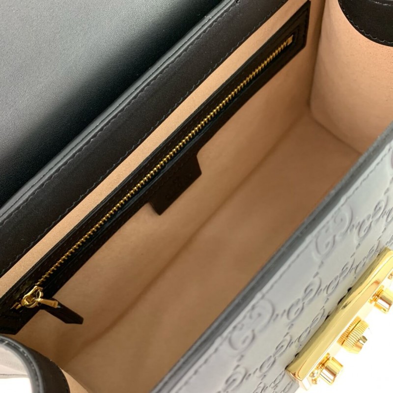 Wholesale Luxury Gucci Padlock Small Gucci Signature Top Handle Bag 453188 - Image 10