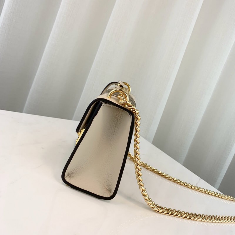 Wholesale Luxury Gucci Padlock Snakeskin Small Shoulder Bag 432182 White - Image 4