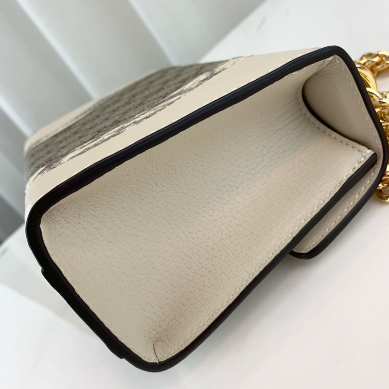 Wholesale Luxury Gucci Padlock Snakeskin Small Shoulder Bag 432182 White - Image 9