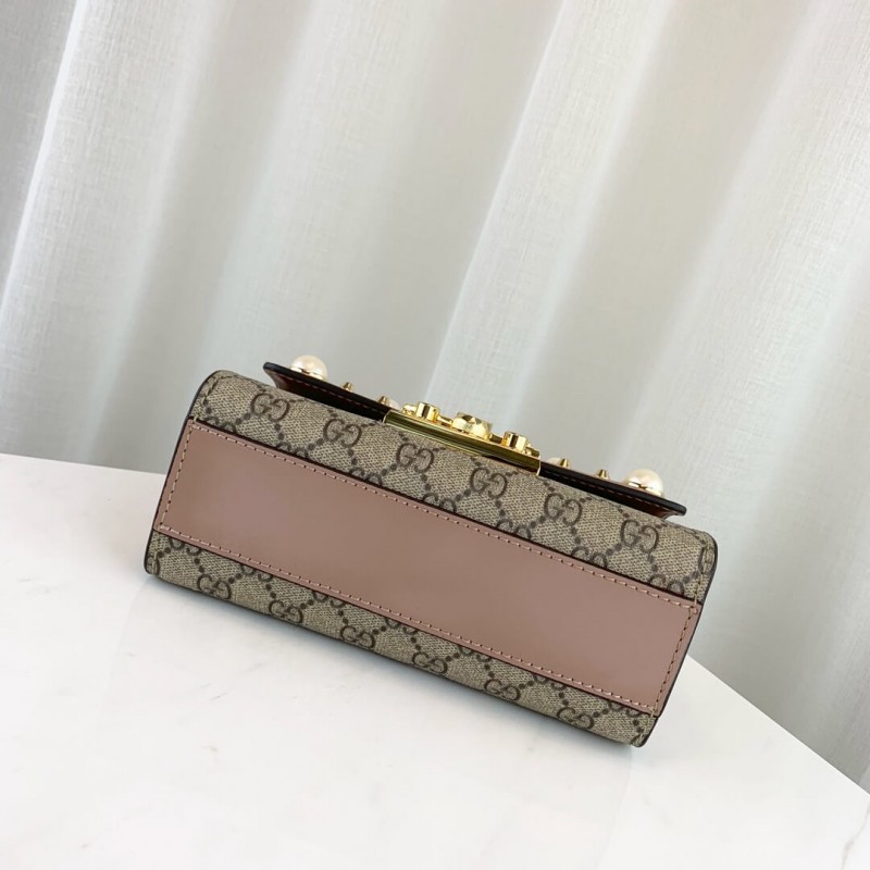 Wholesale Luxury Gucci Padlock Studded Gg Supreme Shoulder Bag 432182 - Image 5