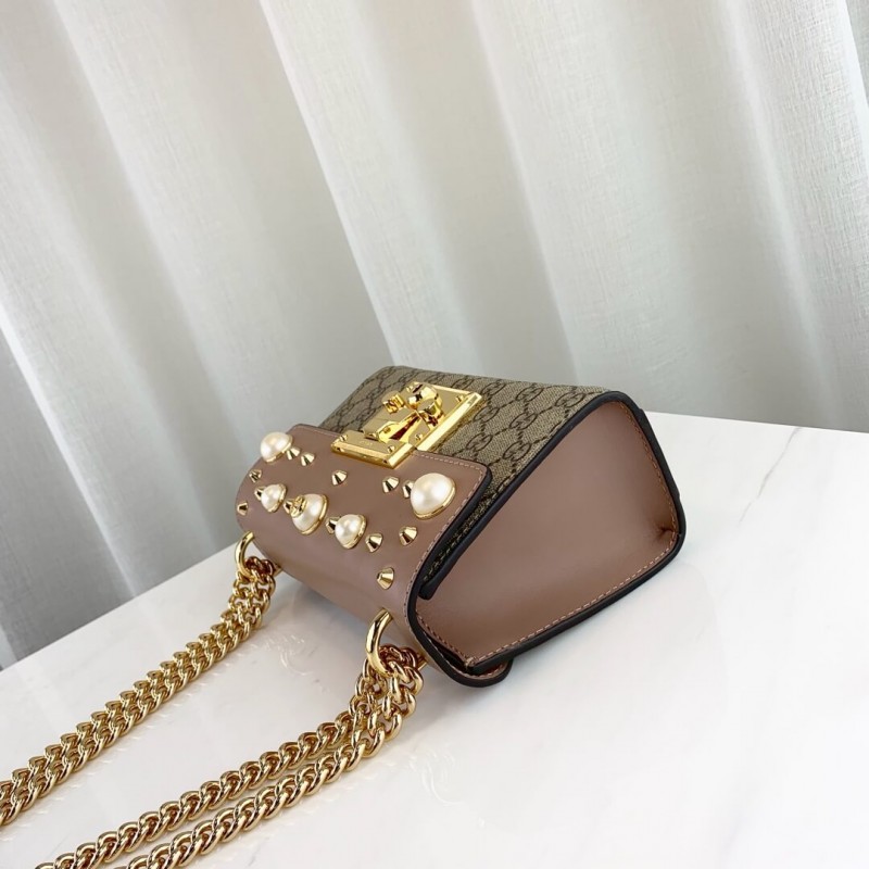 Wholesale Luxury Gucci Padlock Studded Gg Supreme Shoulder Bag 432182 - Image 6