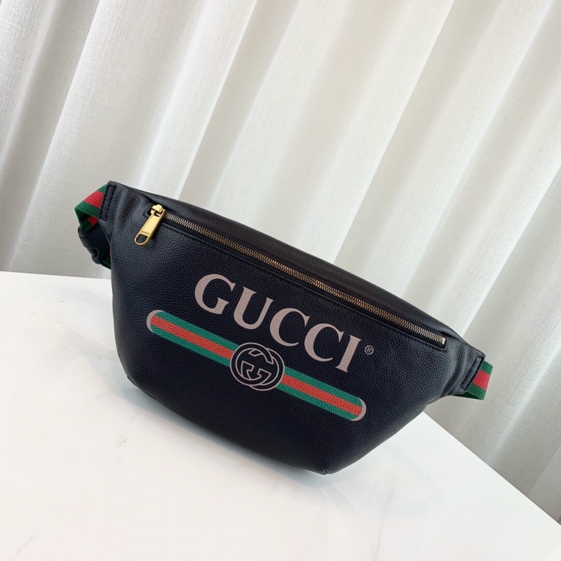 Wholesale Luxury Gucci Print Leather Belt Bag 493869 - Image 2