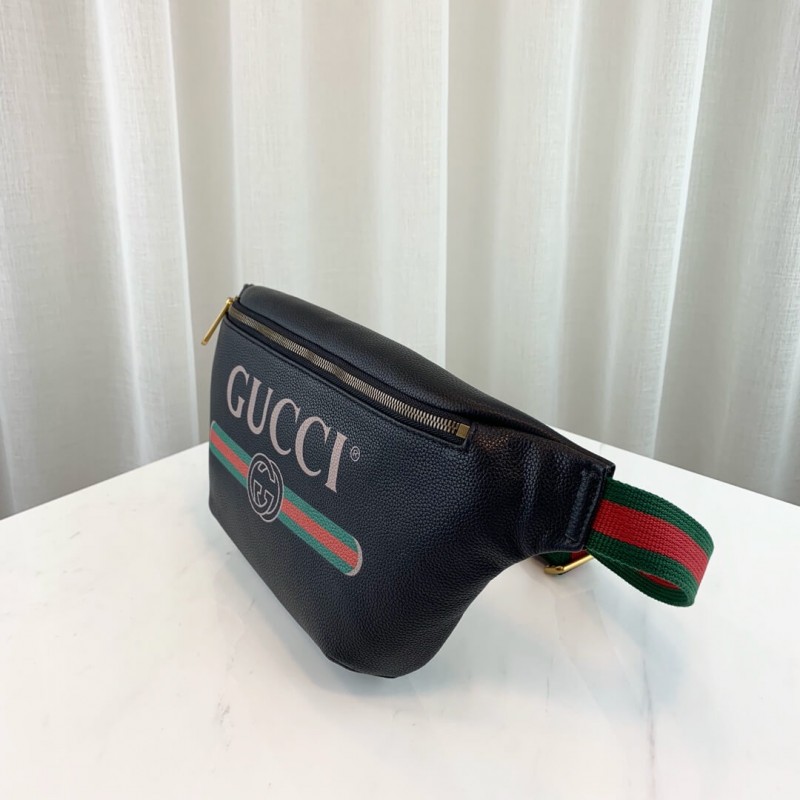 Wholesale Luxury Gucci Print Leather Belt Bag 493869 - Image 4
