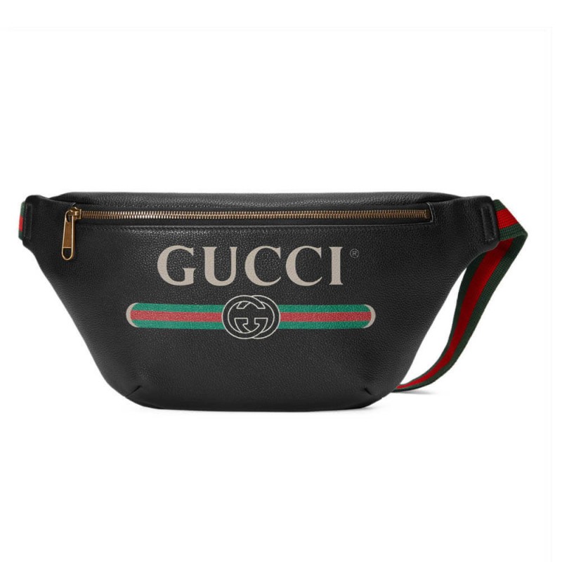 Wholesale Luxury Gucci Print Leather Belt Bag 493869