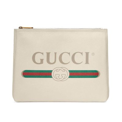 Wholesale Luxury Gucci Print Leather Medium Portfolio 500981