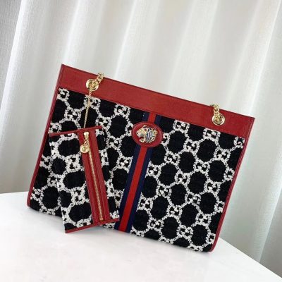 Alternative view of Wholesale Luxury Gucci Rajah Gg Tweed Large Tote 537219