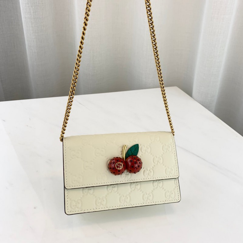 Wholesale Luxury Gucci Signature Mini Bag With Cherries 481291 - Image 2