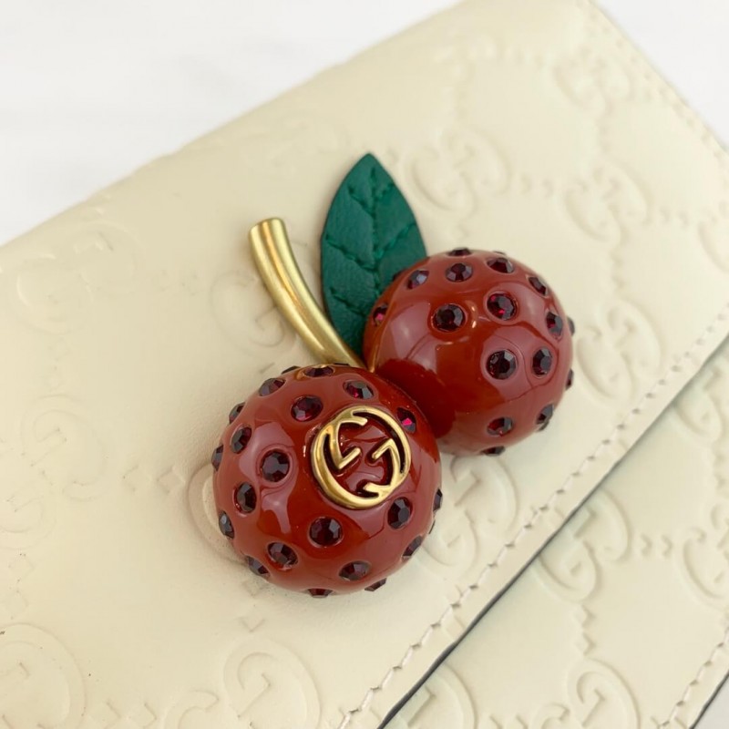 Wholesale Luxury Gucci Signature Mini Bag With Cherries 481291 - Image 5