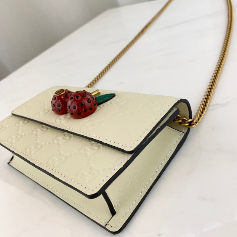 Wholesale Luxury Gucci Signature Mini Bag With Cherries 481291 - Image 6