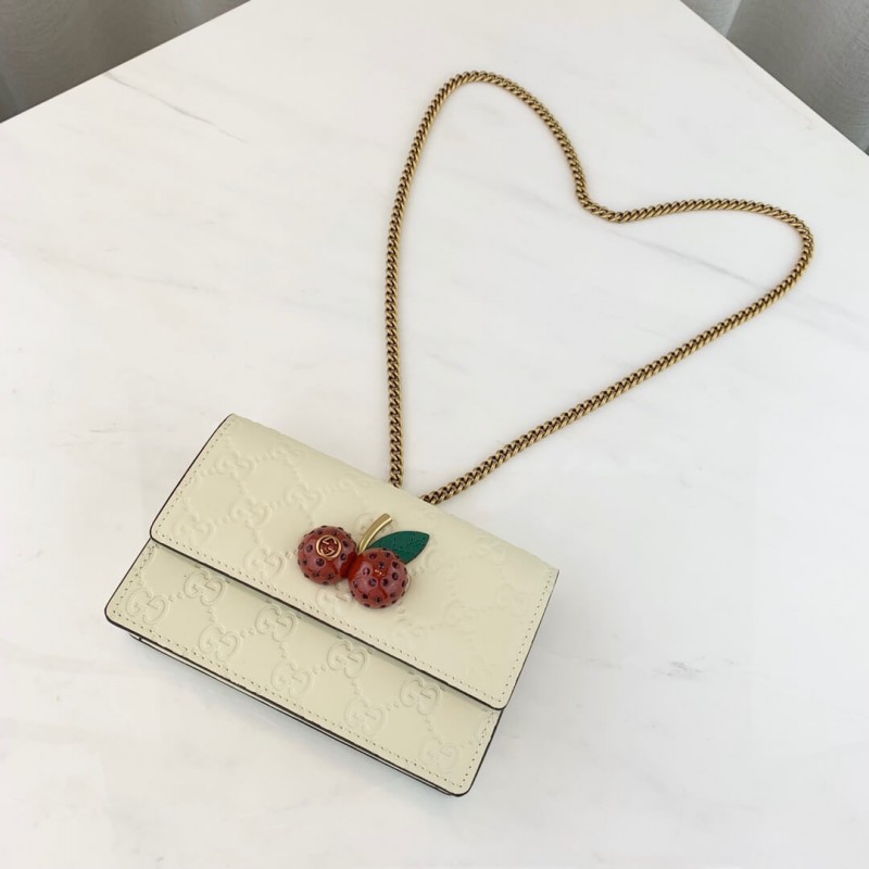 Wholesale Luxury Gucci Signature Mini Bag With Cherries 481291 - Image 8