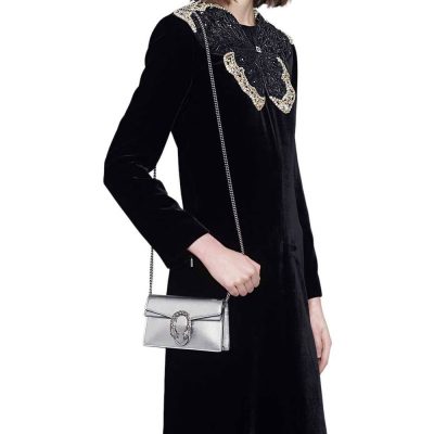 Alternative view of Wholesale Luxury Gucci Silver Dionysus Super Mini Bag 476432