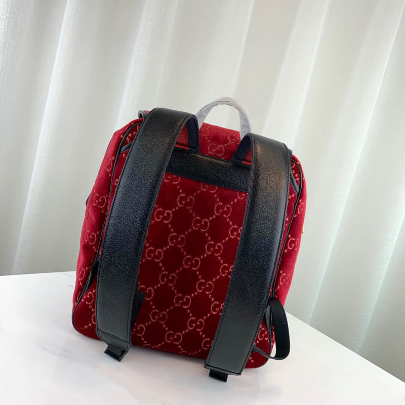 Wholesale Luxury Gucci Small Gg Velvet Backpack 574942 - Image 5