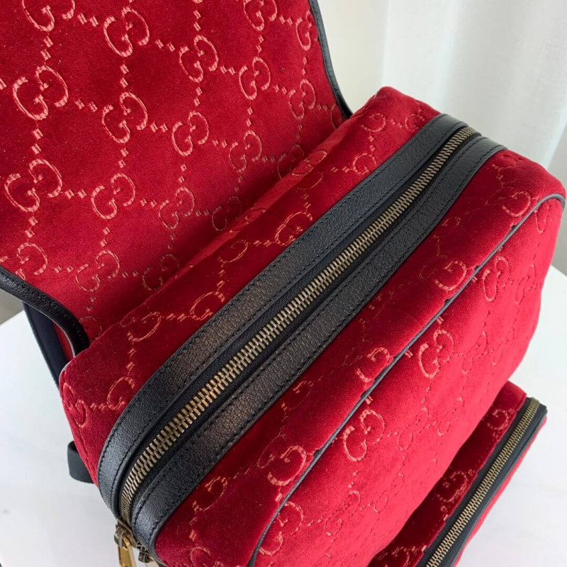 Wholesale Luxury Gucci Small Gg Velvet Backpack 574942 - Image 7