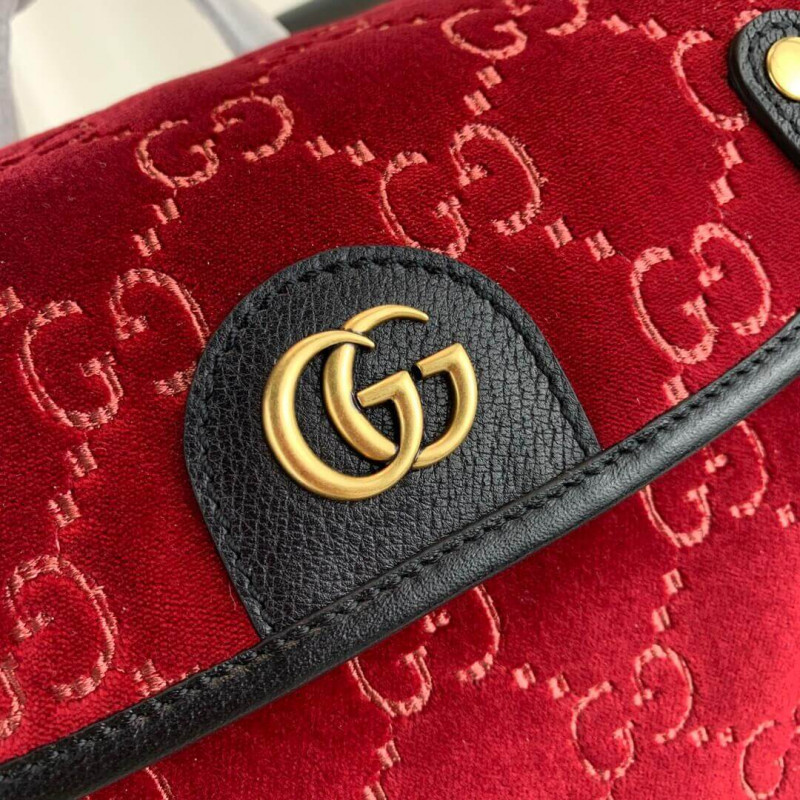 Wholesale Luxury Gucci Small Gg Velvet Backpack 574942 - Image 8