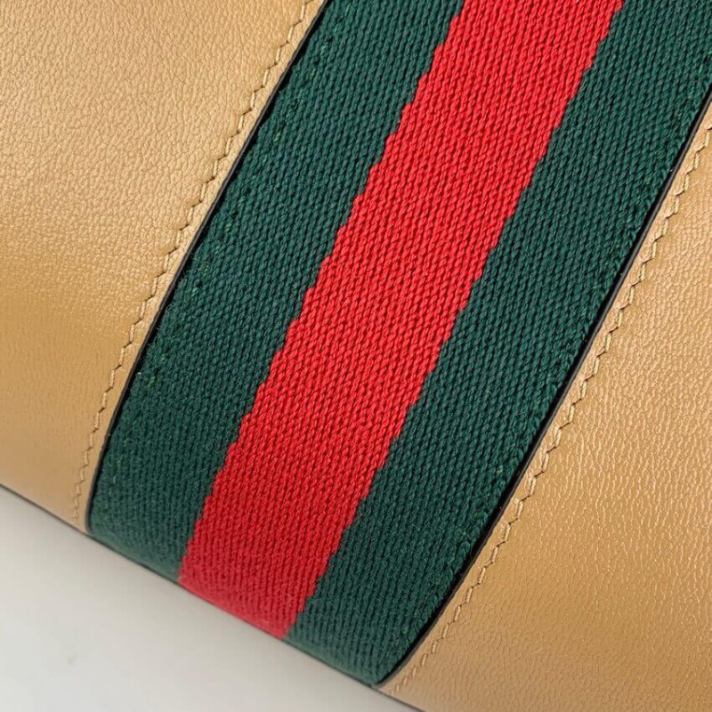 Wholesale Luxury Gucci Small Top Handle Bag With Double G In Brown Leather 658450 - Image 8