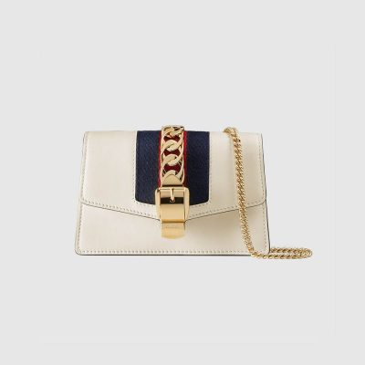 Wholesale Luxury Gucci Sylvie Leather Super Mini Bag 494646