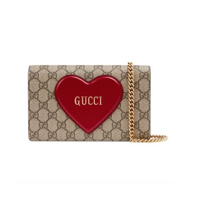 Wholesale Luxury Gucci ValentineS Day Chain Card Case Wallet 648948