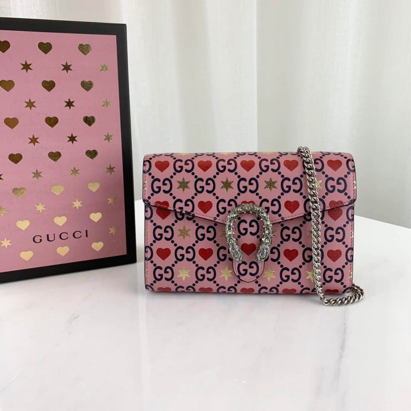 Wholesale Luxury Gucci ValentineS Day Exclusive Dionysus Super Mini Chain Bag 401231