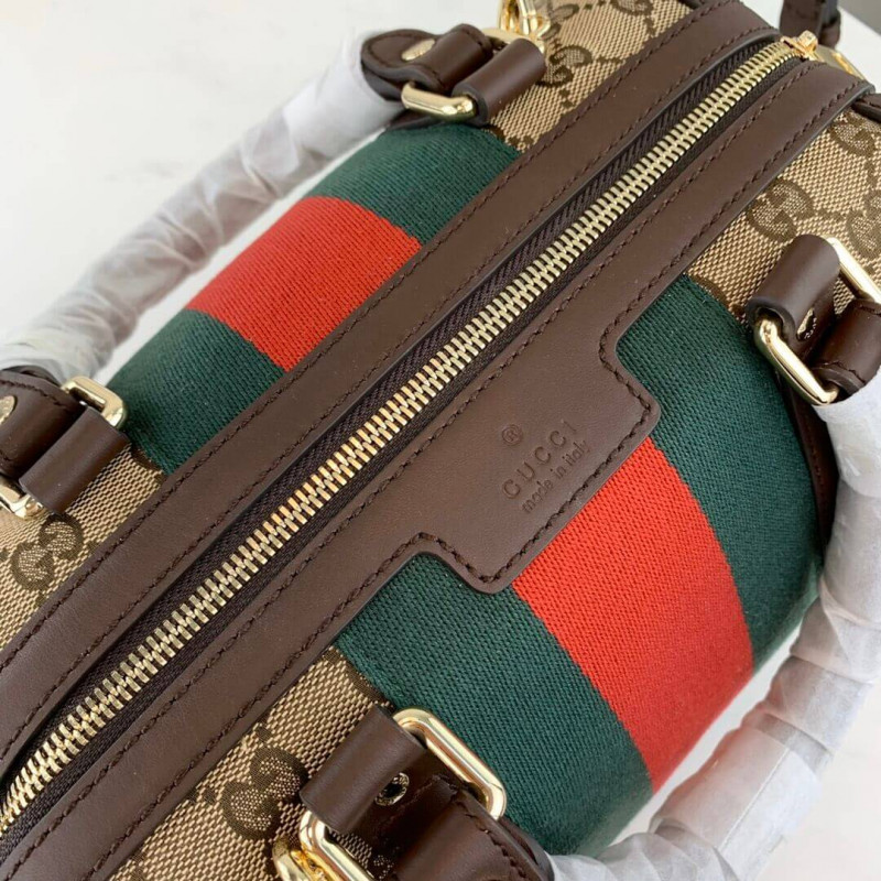 Wholesale Luxury Gucci Vintage Web Original Gg Boston Bag 269876 Coffee - Image 10