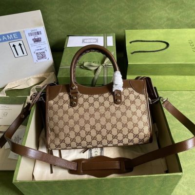 Alternative view of Wholesale Luxury Gucci X Balenciaga Gg Canvas City Bag 30Cm 658598