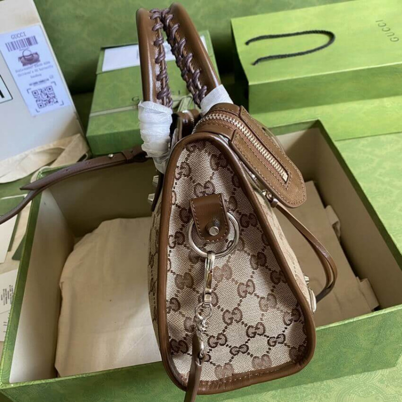 Wholesale Luxury Gucci X Balenciaga Gg Canvas City Bag 30Cm 658598 - Image 5