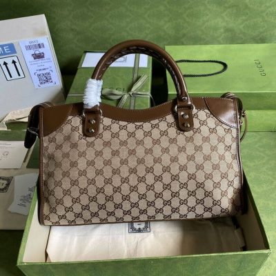 Alternative view of Wholesale Luxury Gucci X Balenciaga Gg Canvas City Bag 38Cm 658597