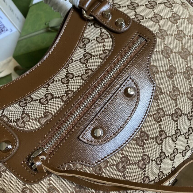 Wholesale Luxury Gucci X Balenciaga Gg Canvas City Bag 38Cm 658597 - Image 4