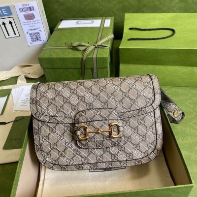 Wholesale Luxury Gucci X Balenciaga Horsebit 1955 Shoulder Bag 602204