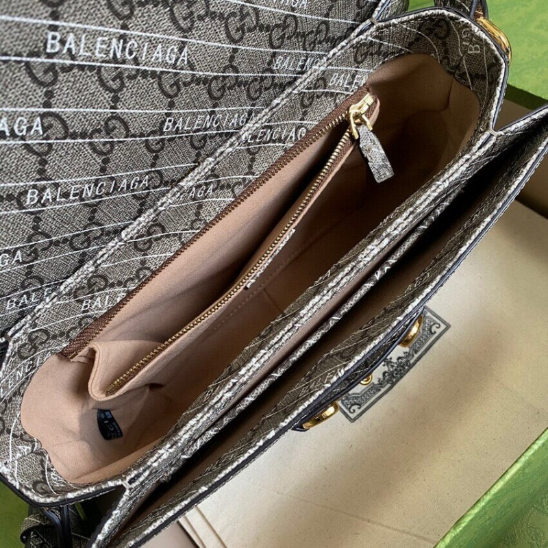 Wholesale Luxury Gucci X Balenciaga Horsebit 1955 Shoulder Bag 602204 - Image 8