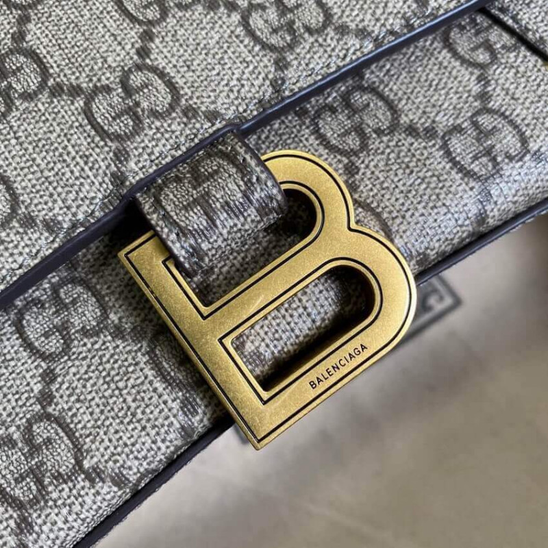 Wholesale Luxury Gucci X Balenciaga Hourglass Small Top Handle Bag 658575 - Image 6