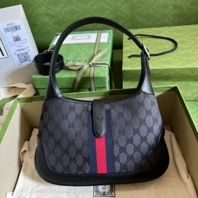 Alternative view of Wholesale Luxury Gucci X Balenciaga Jackie 1961 Small Hobo Bag 680118 Black