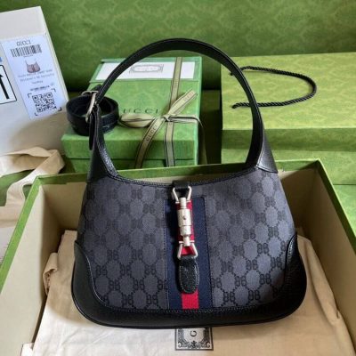 Wholesale Luxury Gucci X Balenciaga Jackie 1961 Small Hobo Bag 680118 Black
