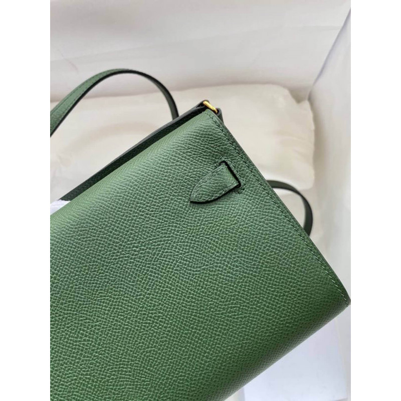 Wholesale Luxury Hermes Kelly Wallet To Go Woc 499041 Army Green - Image 4