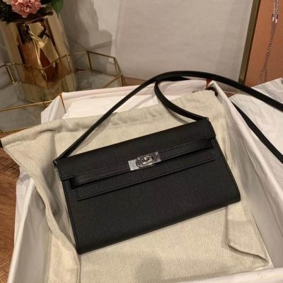 Alternative view of Wholesale Luxury Hermes Kelly Wallet To Go Woc 499041 Black