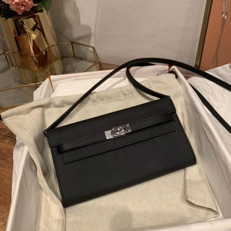 Wholesale Luxury Hermes Kelly Wallet To Go Woc 499041 Black - Image 2