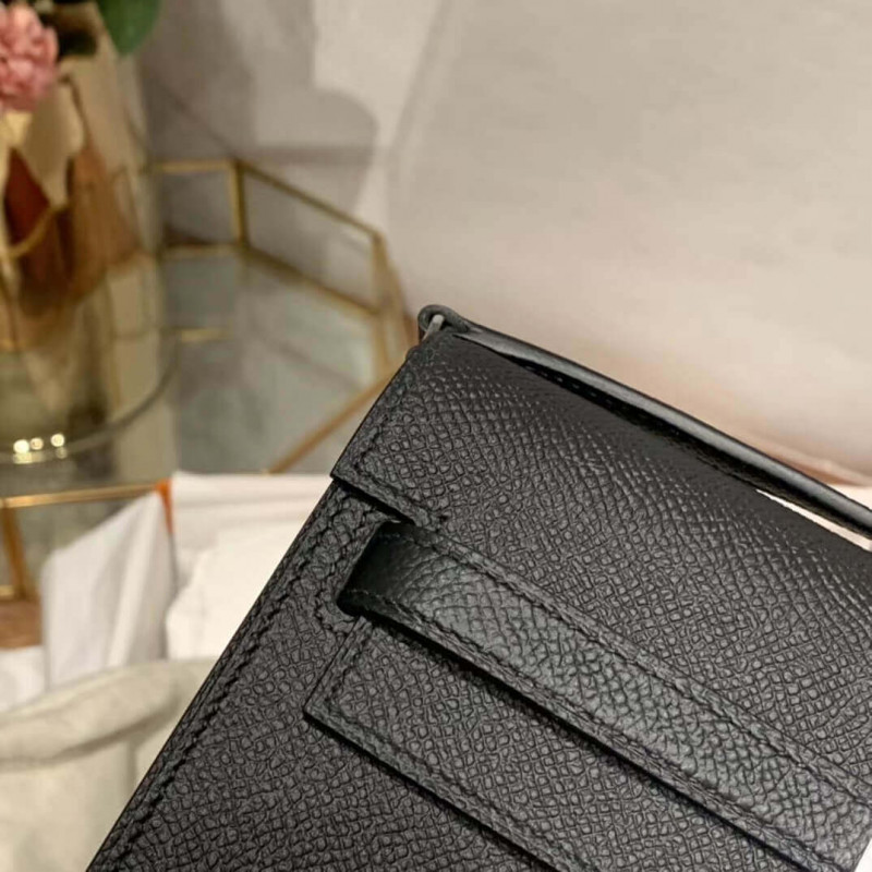 Wholesale Luxury Hermes Kelly Wallet To Go Woc 499041 Black - Image 3