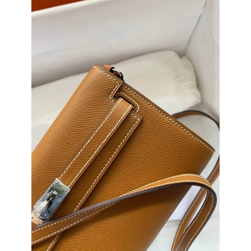 Wholesale Luxury Hermes Kelly Wallet To Go Woc 499041 Brown - Image 3