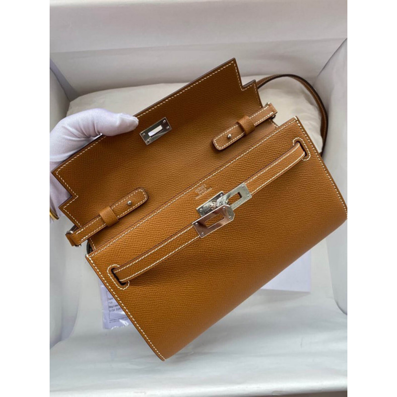 Wholesale Luxury Hermes Kelly Wallet To Go Woc 499041 Brown - Image 5