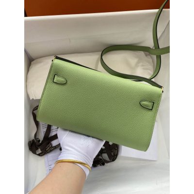 Alternative view of Wholesale Luxury Hermes Kelly Wallet To Go Woc 499041 Green