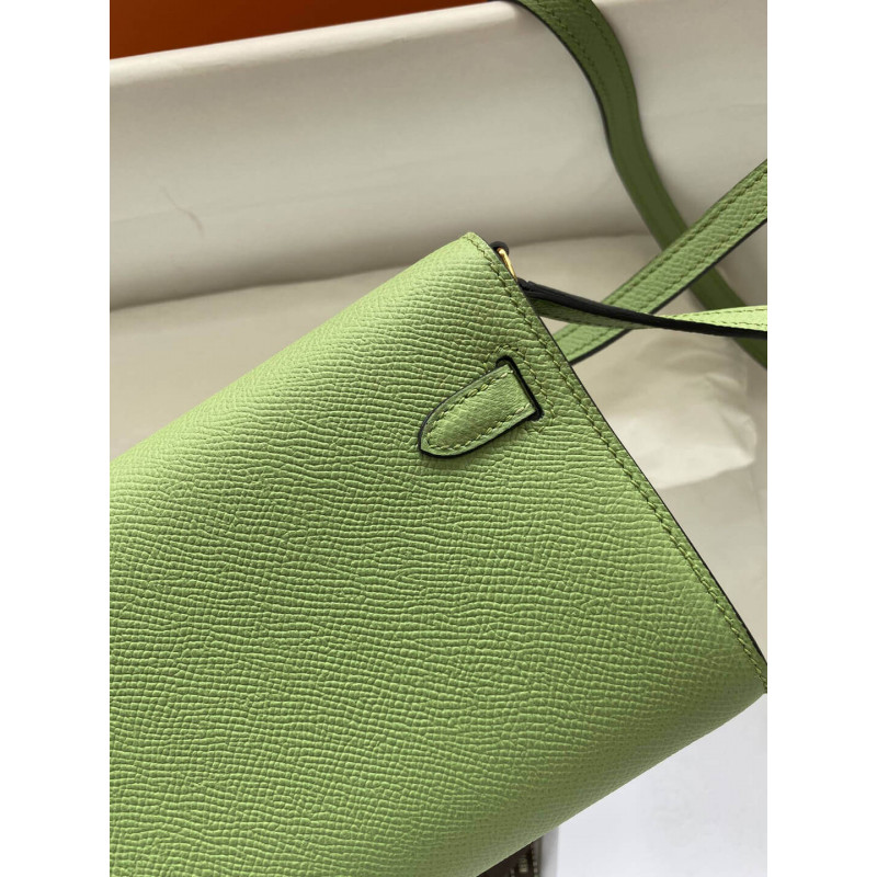 Wholesale Luxury Hermes Kelly Wallet To Go Woc 499041 Green - Image 4