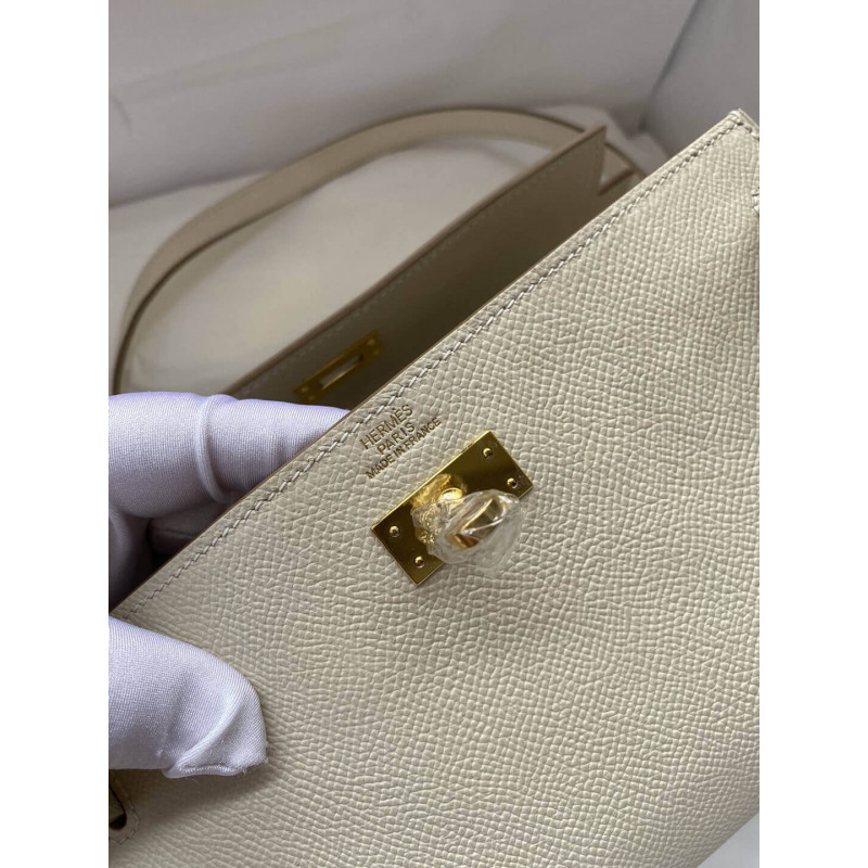 Wholesale Luxury Hermes Kelly Wallet To Go Woc 499041 Off-White - Image 8