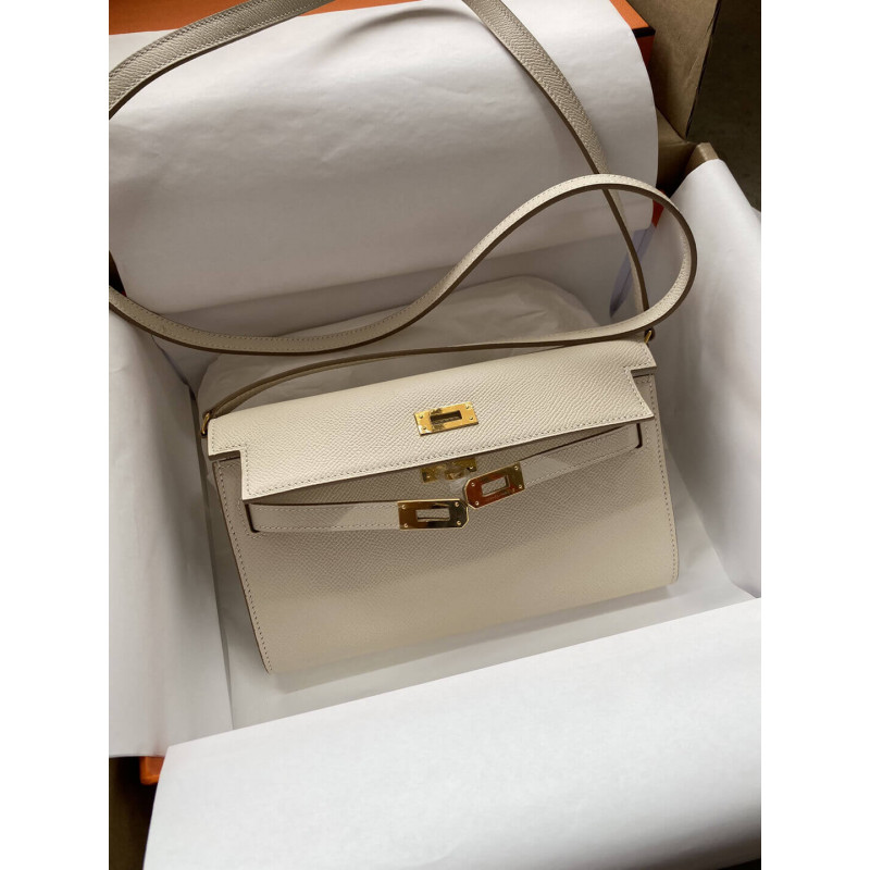Wholesale Luxury Hermes Kelly Wallet To Go Woc 499041 Off-White - Image 9