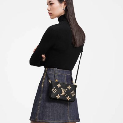 Alternative view of Wholesale Luxury Louis Vuitton Bicolor Double Zip Pochette M80787