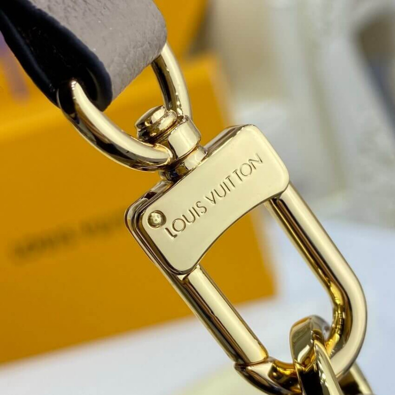 Wholesale Luxury Louis Vuitton Bicolor Monogram Empreinte Leather Bagatelle M46112 Grey/Beige - Image 10