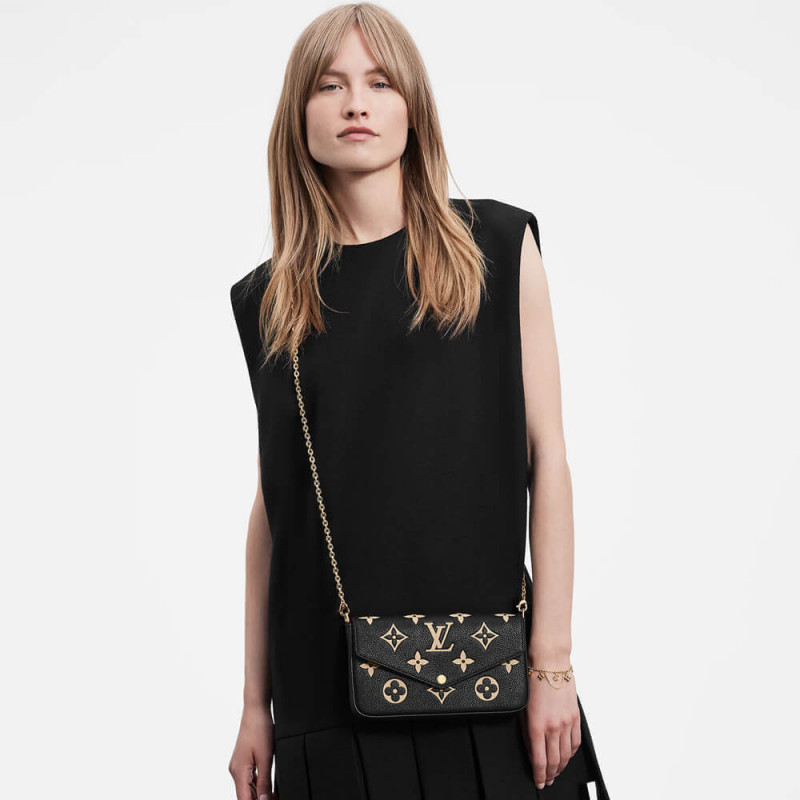 Wholesale Luxury Louis Vuitton Bicolor Monogram Empreinte Leather Felicie Pochette M80482 - Image 2
