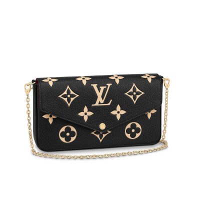 Wholesale Luxury Louis Vuitton Bicolor Monogram Empreinte Leather Felicie Pochette M80482