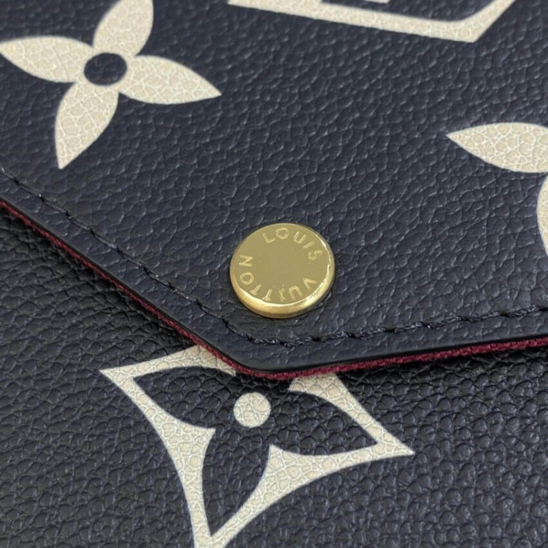 Wholesale Luxury Louis Vuitton Bicolor Monogram Empreinte Leather Felicie Pochette M80482 - Image 9