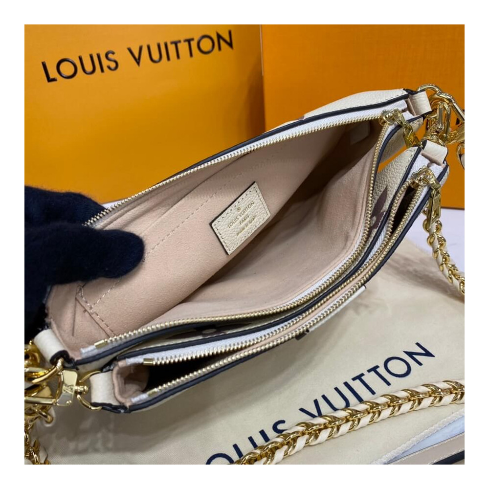 Wholesale Luxury Louis Vuitton Bicolor Multi Pochette Accessoires Beige - Image 11