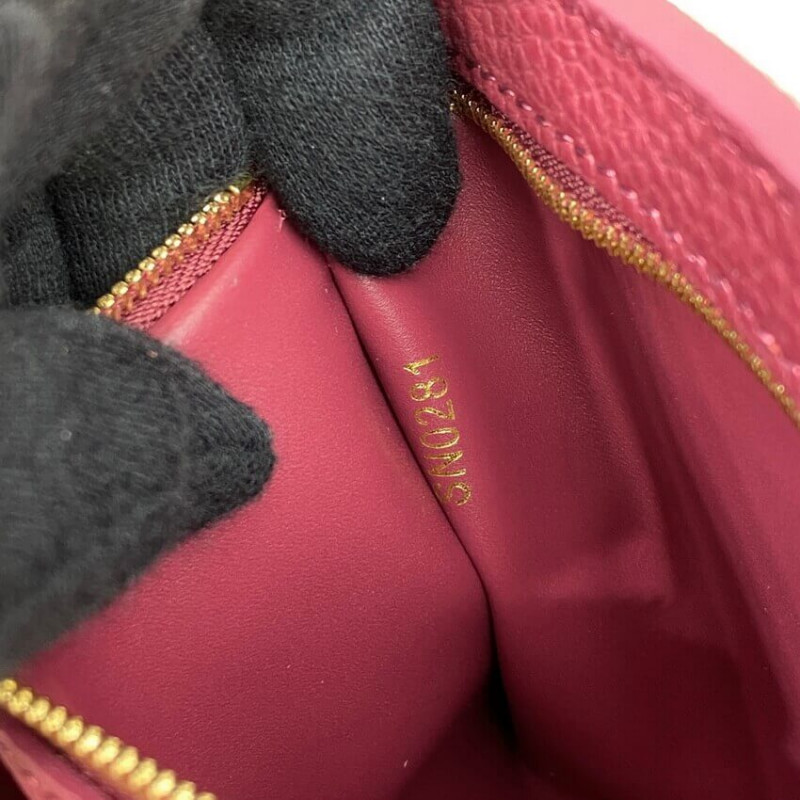 Wholesale Luxury Louis Vuitton Capucines Bb M59061 Eggshell/Lie De Vin Red - Image 13