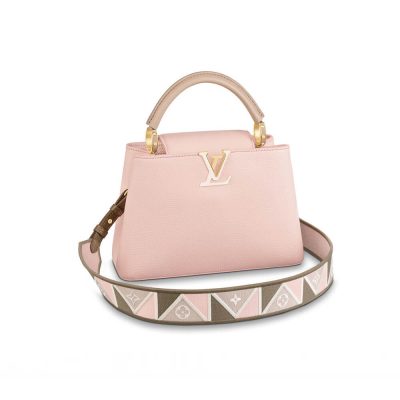 Wholesale Luxury Louis Vuitton Capucines Bb M59061 Rose/Beige